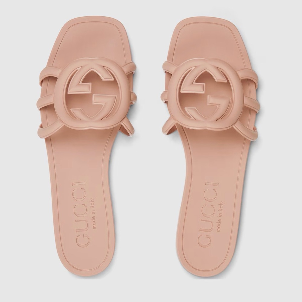 Women's Interlocking G slide sandal
